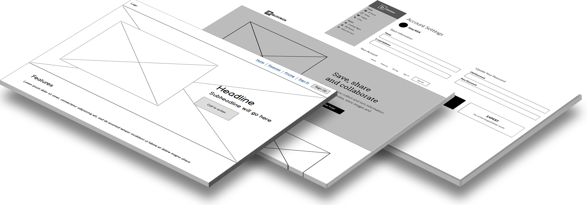 Perspective View of Wireframes