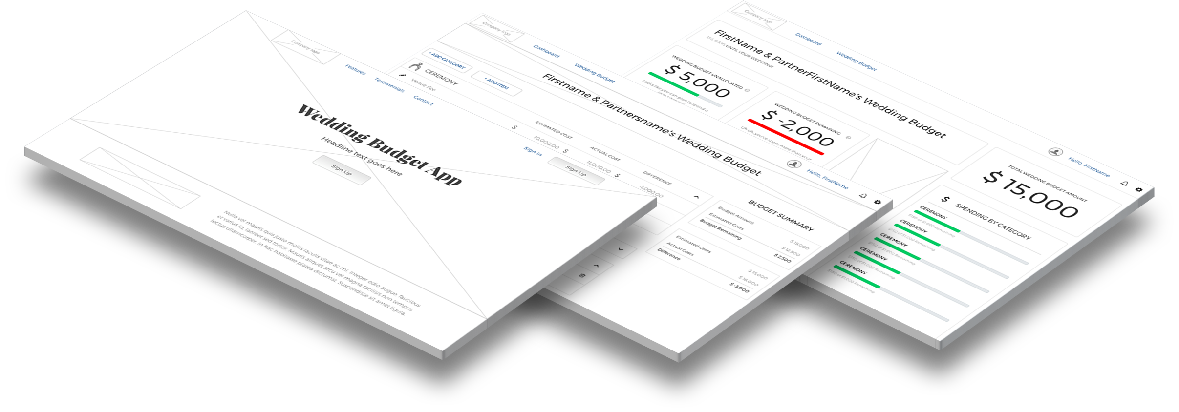 Perspective View of Wireframes